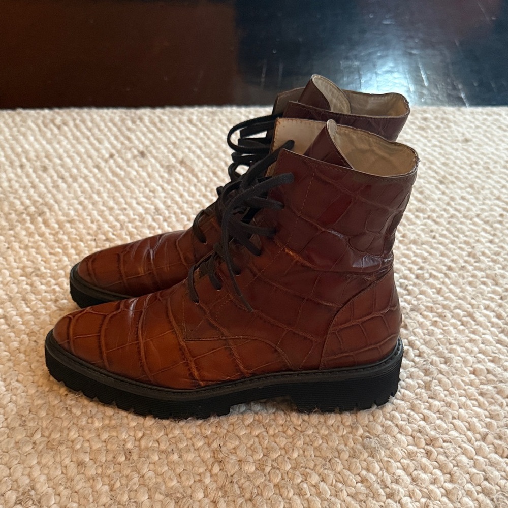 Freda Salvador | Shoes | Emi Lug Lace-Up Boots